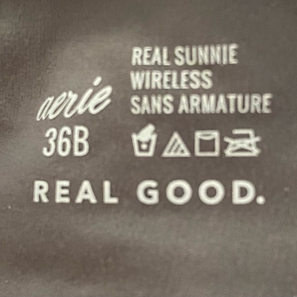 Aerie GRY Lightly Lined Wireless, 36B *P059 - Picture 7 of 7